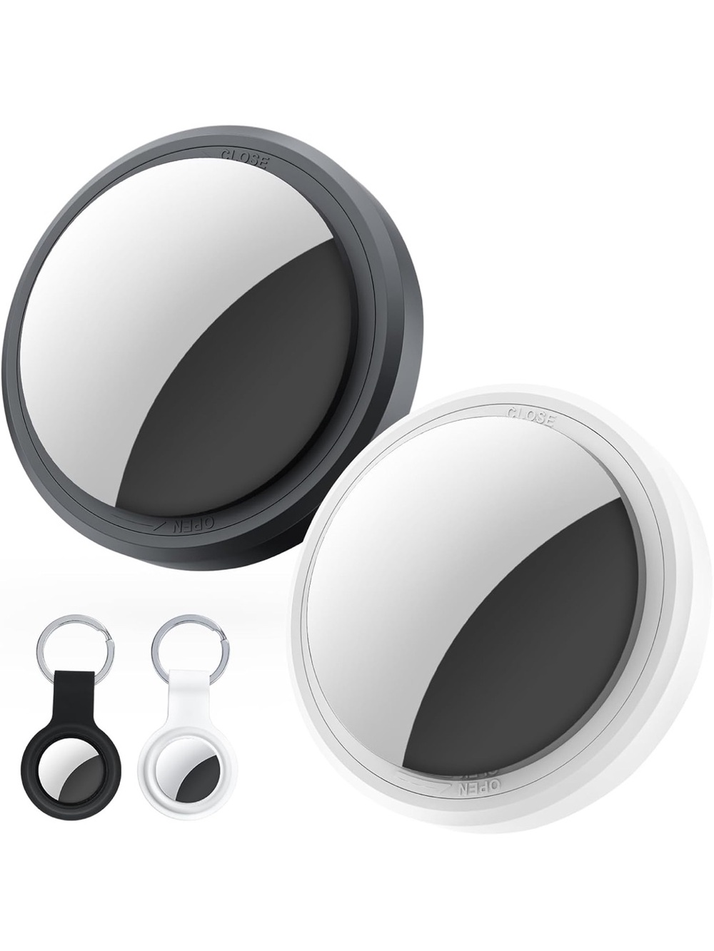 2-pack air tracker tags compatible with Apple find my (iOS only)